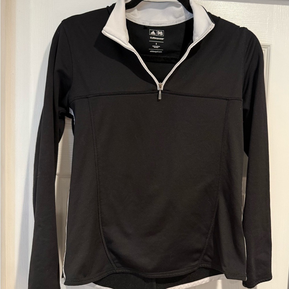 Adidas Climawarm Women’s Golf Black Quarter-Zip Top